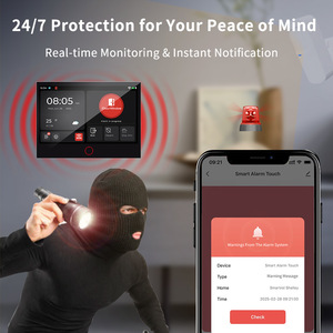 Nuevo Diseño 2026 para G74FSK WiFi 4G FSK Tuya Smart, Sistema de <span class=keywords><strong>Alarma</strong></span> Inalámbrico para el Hogar con Pantalla Táctil Completa IPS de 7 Pulgadas y Material ABS - Product Image 4