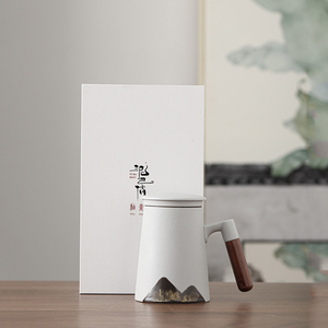 Taza <span class=keywords><strong>de</strong></span> agua <span class=keywords><strong>de</strong></span> cerámica <span class=keywords><strong>con</strong></span> mango <span class=keywords><strong>de</strong></span> madera para la Oficina <span class=keywords><strong>y</strong></span> el hogar, accesorio pintado a mano, <span class=keywords><strong>con</strong></span> <span class=keywords><strong>filtro</strong></span> <span class=keywords><strong>de</strong></span> cubierta - Product Image 5