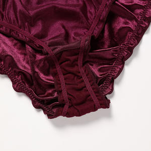 ชุดบราและกางเกงในผ้าซาตินลายสกินแคร์2ชิ้นสำหรับสาวๆแนวแฟชั่น - Product Image 6