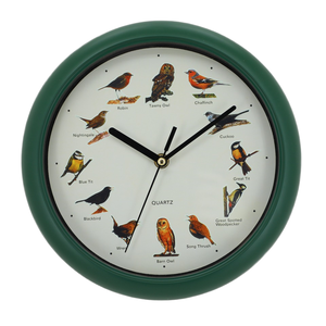 12-Inch Antique Style Bird Singing Musical Quartz Wall <b>Clock</b> with Needle Display Single Face Bird Sound Alarm Living Room Use - Product Image 1