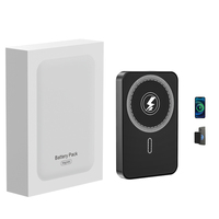 Baterías Portátiles Personalizadas de 5000mAh y 10000mAh de Capacidad para el Mercado Global, Cargador Inalámbrico Magnético de Metal de 5000 y 10000 mAh
