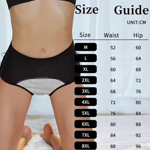 直销批发经典3层防漏期内衣透气可重复使用月经内裤女用内裤 - Product Image 6