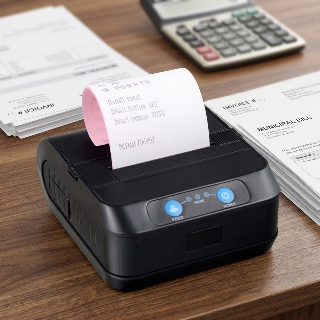 Cashino PDM-02 Portable <strong>58mm</strong> /USB/WiFi/<strong>Dot</strong> <strong>Matrix</strong> <strong>Printer</strong> with Rechargeable Battery 240dpi Resolution in Stock