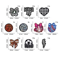 Patch brodé à paillettes pour maman de cheerleader, brillant, à thermocoller ou à coudre, pour décorer vestes et sacs à dos