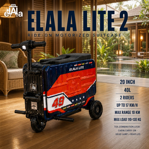 Valise de voyage électrique ELALA tout-en-un légère et roulante, autonomie maximale de 10 km, bagage cabine 20 pouces pour avion - Product Image 1