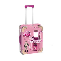 KSF Meilleure Vente Coiffeuse de Voyage en Plastique pour Enfants, avec Trousse de Maquillage et Jouets, pour Jeu d'Imitation Préscolaire