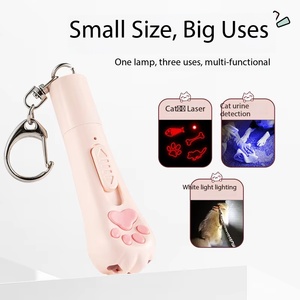 <span class=keywords><strong>Puntero</strong></span> Láser Recargable por USB con Diseño de Pata de Gato, Ecológico, de Plástico, Juguete para Gatos, Proyección de Luz UV Negra, Detección de Hongos, Interactivo - Product Image 2