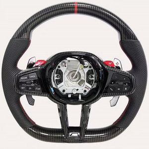 Volante Deportivo de Fibra de Carbono Real Personalizado para <span class=keywords><strong>BMW</strong></span> <span class=keywords><strong>CS</strong></span> 2024 <span class=keywords><strong>M3</strong></span> F30 G20 G30 E60 <span class=keywords><strong>E46</strong></span> E90 M5 F10, Volante Deportivo de Cuero - Product Image 3