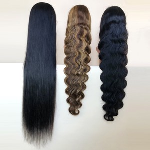 Peluca de Cabello Humano Remy Brasileño 100% Natural Negro Transparente HD de 40 Pulgadas de Largo, Lisa, con Frente de Encaje, Instalación sin Pegamento, 130% de Densidad - Product Image 2