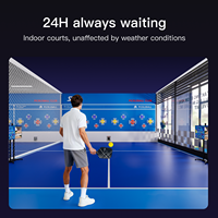 Machine à balles de pickleball automatique portable avec commande à distance APP pour entraînement et pratique