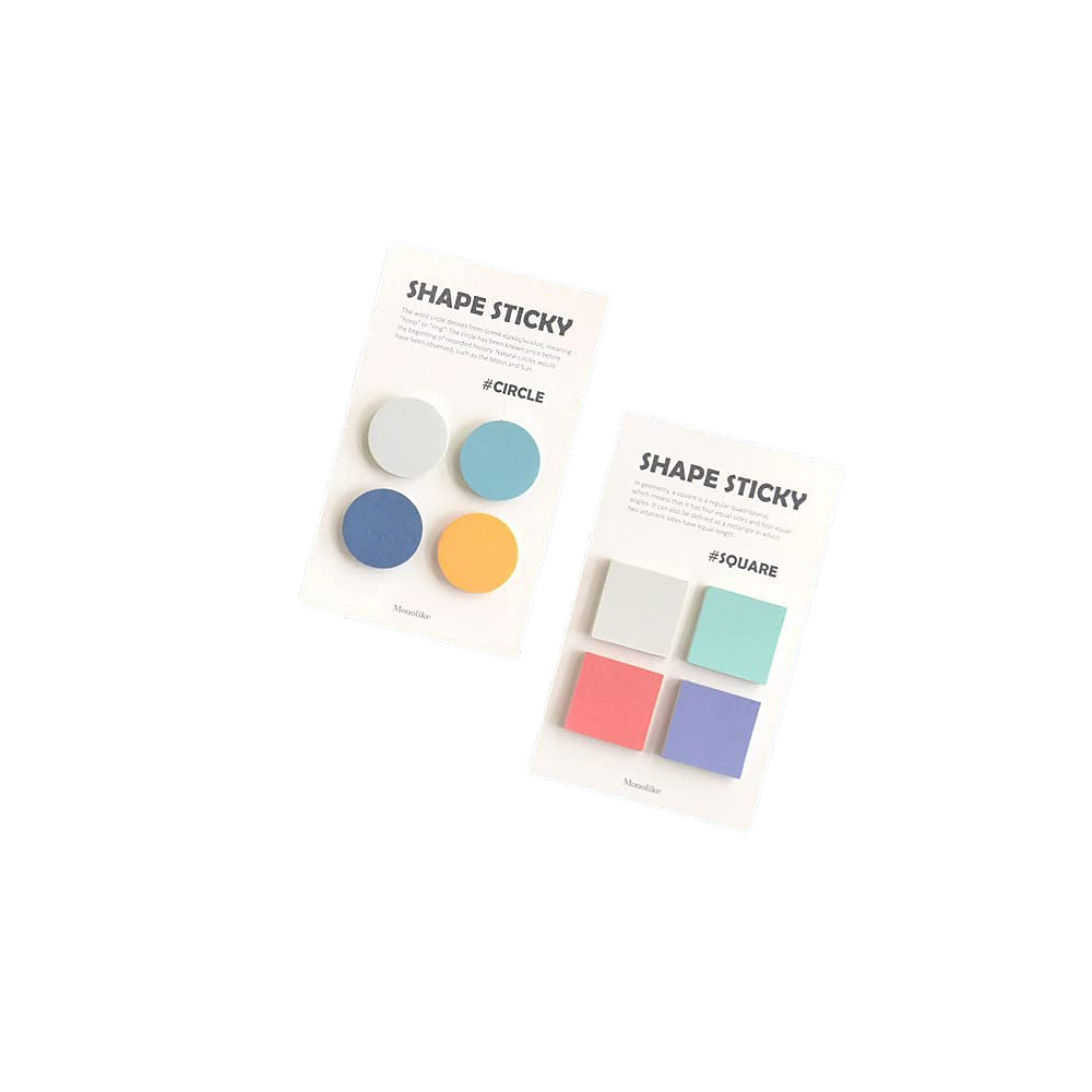 Клейкие самоклеящиеся блокноты, 4 формы, яркие, маркеры для страниц, планировщика, блокнота, учебника, календаря