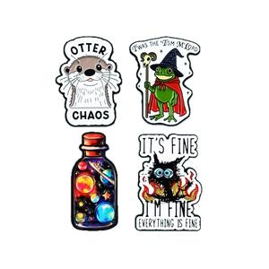 Broche <span class=keywords><strong>de</strong></span> Rana <span class=keywords><strong>Bruja</strong></span> Divertido y Adorable, Insignia Creativa <span class=keywords><strong>de</strong></span> Animal <span class=keywords><strong>de</strong></span> Dibujos Animados Europeo y Americano, Accesorio <span class=keywords><strong>de</strong></span> Mochila <span class=keywords><strong>de</strong></span> Aleación con Esmalte Goteado - Product Image 5