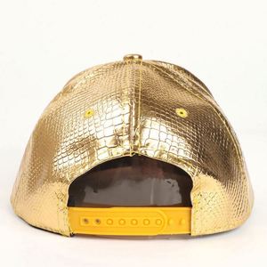 Casquette Snapback Unisexe en Cuir Style Hip Hop avec Motif Crocodile Dollar – Vente en Gros - Product Image 5