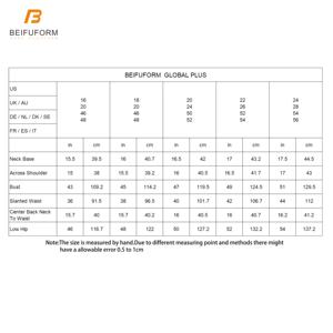 Beifuform global plus size 20 mezza body dress forma manichino grande donna manichino grasso manichino femminile per il design di abbigliamento sartoriale - Product Image 3