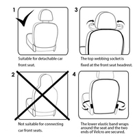 Auto-Rücksitz-Organizer Trittschutz-Matte Mehrfach-Taschen-Aufbewahrungsbox für Kinder Haustiere Reisen