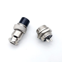 Bouchon de connecteur d'aviation électrique, 20 pièces, GX16 faible fréquence, 2 broches Dc