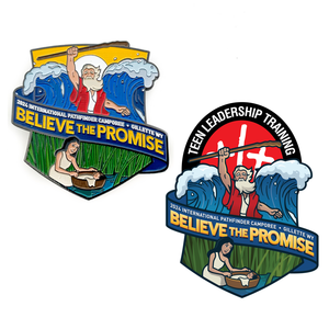 Souvenir Voor Kleding Op Maat Gemaakte Hoedenspelden Gouden Broche Reversspeld Badge Geloven De Belofte Pin - Product Image 2