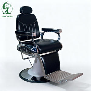 Sillón de <span class=keywords><strong>Barber</strong></span>ía Reclinable Multiusos Jincheng, Cuero Sintético Rosa con Base Redonda Dorada, Precio Económico para Salón de Belleza - Product Image 4