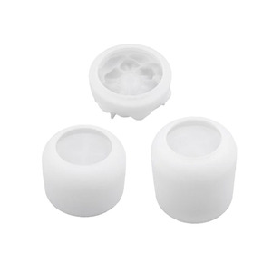 Candle Jar Resin Mold with Poppy Flower Lid <b>Silicone</b> Concrete Candle Jar Molds for Jewelry Storage Box Home Decor - Product Image 2
