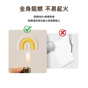 <b>Rainbow</b> Socket Protector Cover Child Safety Plug TPE Material Home Protection Anti-Electrocution - Product Image 3