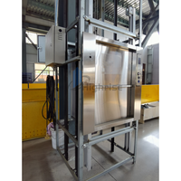 Cocina interior y exterior 100kg 150kg pequeño elevador de montacargas entrega de alimentos Mini elevador para restaurante de Hotel
