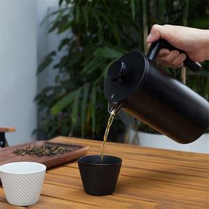 Logo personnalisé Presse <span class=keywords><strong>à</strong></span> café française noire Pichet <span class=keywords><strong>à</strong></span> café isolé <span class=keywords><strong>à</strong></span> double paroi <span class=keywords><strong>Cafetière</strong></span> <span class=keywords><strong>à</strong></span> presse française en acier inoxydable noir - Product Image 3