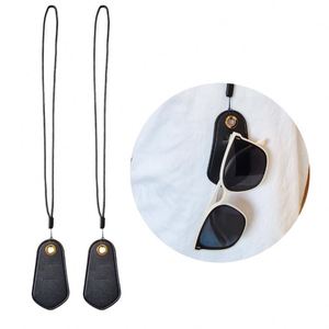 Hands-Free Eyewear Holder Lanyard PU Leather Glasses Holder Necklace Lanyard for <b>Sunglasses</b> Reading Glasses - Product Image 2