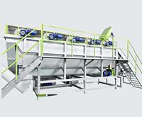 Machine de recyclage Greenlandplast pour le lavage des flocons de plastique, cuve de lavage flottante pour HDPE