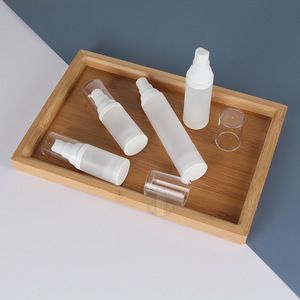 Frosted <b>Spray</b> Bottles 15ml 20ml 30ml 50ml With Pump Head For Cosmetic Packaging <b>Moisturizer</b> Liquid Dispensing PP Emulsion - Product Image 4