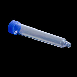 Tube de prélèvement d'échantillons urinaires et sanguins 12 ml gradué, jetable, à fond pointu - Product Image 1