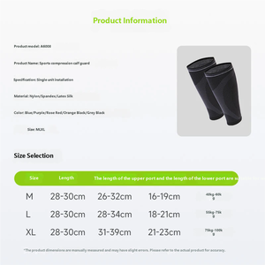Men Women <b>Leg</b> Compression <b>Sleeve</b> Footless Socks Shin Splint Relief Fitness Running Compression <b>Sleeves</b> - Product Image 6