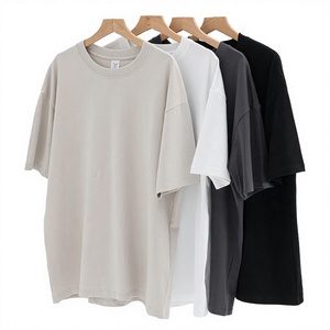 T-shirt personnalisé de haute qualité en coton 100% uni, unisexe, lourd, streetwear, décontracté, jersey pour homme - Product Image 2