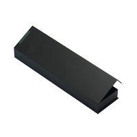 Boîte en papier noir écologique avec logo personnalisé de luxe Couteau de cuisine recyclé Batterie de cuisine Gaufrage Laminage mat Matériaux recyclés