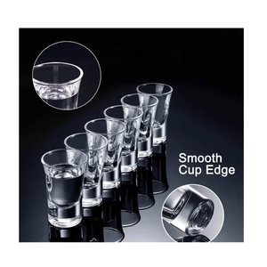 Stile classico piccolo Bar <span class=keywords><strong>Espresso</strong></span> tazza di vino rosso bicchiere bicchiere proiettile per le occasioni di festa in <span class=keywords><strong>vetro</strong></span> per uso caffè - Product Image 1