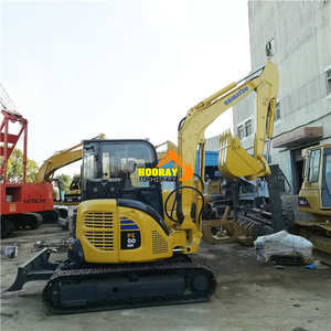 Mini-pelle sur chenilles Komatsu PC50 d'occasion, 5 tonnes, modèle PC50MR-2, avec moteur, pompe et boîte de vitesses PLC, performance longue durée, 2022 - Product Image 2