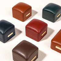 Coffret à bijoux pour homme, emballage de bijoux bordeaux avec logo, coffret cadeau pour collier, bracelet, chaîne