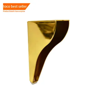 Factory Direct Custom Gold Metal Furniture Legs For Table Sofa Wooden Kitchen Side Table Cabinet Legs