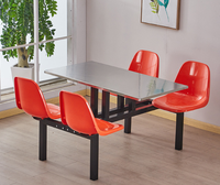Cadre en acier et fer Ensemble de tables et de chaises de salle à manger de restaurant Chaise et table de salle à manger en acier inoxydable pour la salle à manger