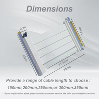 Câble d'extension Riser PCIe 4.0 x16 KBQCONN de haute qualité, durable, prix usine, expédition rapide