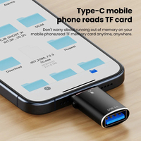 Eonline 3D OEM 2 en 1 lector de tarjetas USB3.0 a tipo C OTG para iPhone 15 Samsung Xiaomi teléfono Ipad TF tarjeta de memoria U lector de tarjetas de disco