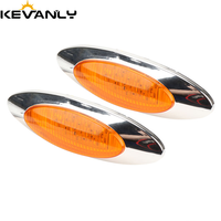 Luces LED Ovaladas Superbrillantes de 24 V para Camiones, Luces de Posición Laterales LED para Remolques, Camiones, Grúas, Todoterreno