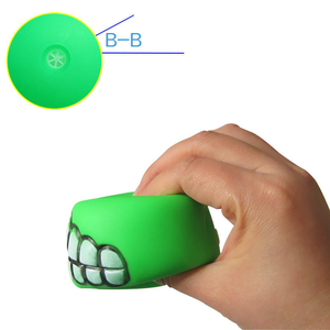 Factory Price Funny Pet Teeth Pattern <b>Balls</b> Squeaky <b>Dogs</b> Toys Sound Bite Resistant Durable <b>Dogs</b> Training Chew Toys Color Random - Product Image 6