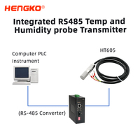 Sonde de capteur HENGKO Industrial RS485 Modbus-RTU RHT30 |   Capteur de température et d'humidité haute précision pour environnements difficiles