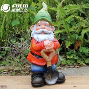 Estatua de Gnomo de Jardín de Resina de Tamaño Real para Exteriores, Adorno de Gnomo de Dibujos Animados para Navidad, Hogar, Granja, Parque, Centro Comercial - Product Image 3