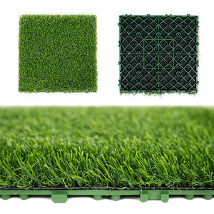 Módulo <span class=keywords><strong>de</strong></span> Césped Artificial Modular Encastrable <span class=keywords><strong>de</strong></span> Doble Base, Altura del Césped <span class=keywords><strong>de</strong></span> 3 cm, Ecológico, Plástico Suave, Decoración <span class=keywords><strong>de</strong></span> Paredes para Campos Deportivos - Product Image 2
