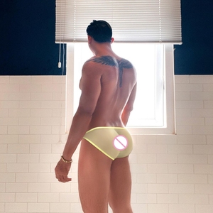 Ropa Interior Sexy para <span class=keywords><strong>Hombre</strong></span> Gay, Calzoncillos Ultrafinos Transparentes, Bikini, Tanga, Ropa Interior de Cintura Baja, Lencería Gay, Jockstrap - Product Image 2