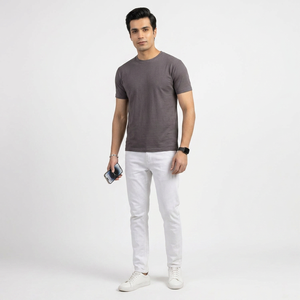 T-shirt pour homme confortable et respirant, 100% coton, logo personnalisé, dernier design, chemises pour hommes, prix de gros - Product Image 1