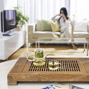Nuevo Juego de Bandeja de Té de <span class=keywords><strong>Madera</strong></span> SAMADOYO 2024, Bandeja de Café y Té Ecológica de Estilo Chino para Mesa - Product Image 3