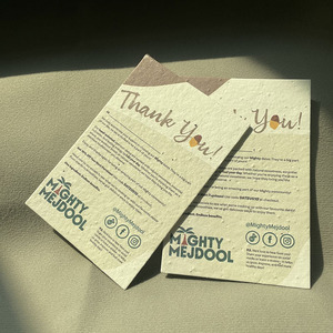 Tùy chỉnh thiết kế logo in Cảm ơn bạn hạt giống thẻ giấy cho doanh nghiệp nhỏ thân thiện với môi thực vật thẻ hoa với có thể nhìn thấy hạt giống - Product Image 4