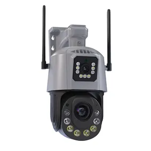 ICSEE 6MP 4.5英寸速度圆顶摄像机36X光学变焦双镜头Ptz网络摄像头IP66室外无线监控WIFI室内使用